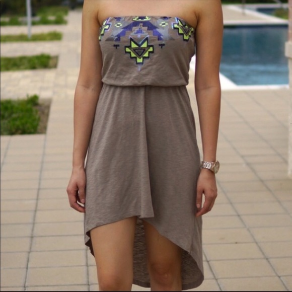 Express Dresses & Skirts - Aztec sequin lo hi dress Express Dresses & Skirts - Aztec sequin lo hi dress